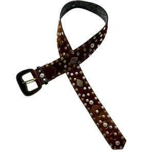 MOTIVI Western Style Leather Studded Belt